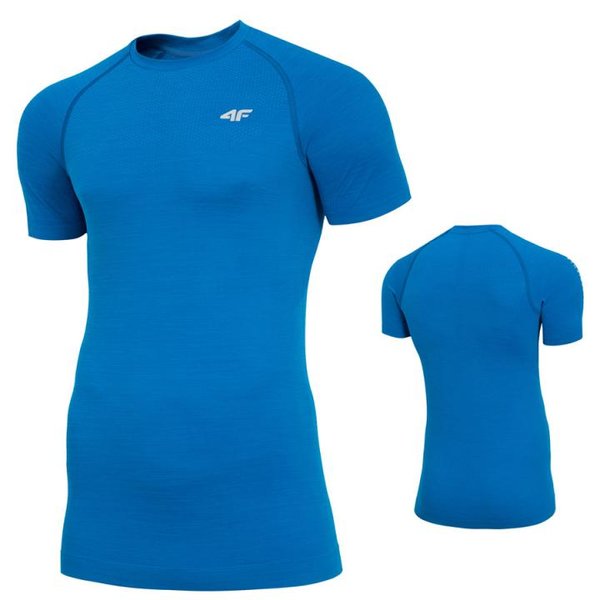 4F - Herren Sport T-Shirt 2019 - blau melange