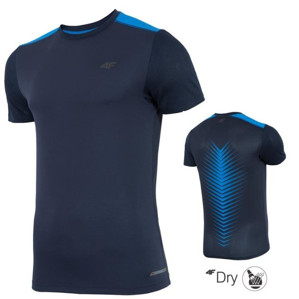 Thermodry T-Shirt - Herren 4F Fitnesshirt Funktionsshirt 2018 - navy blau