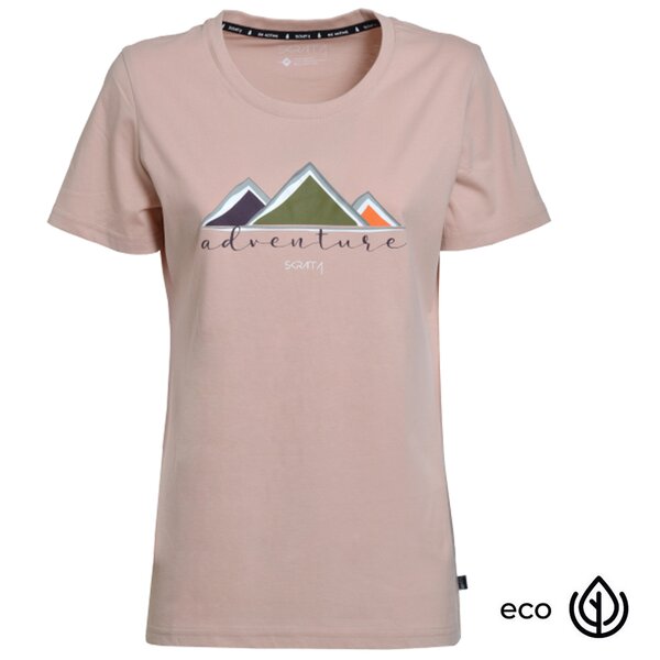 SKRATTA - Bio Baumwolle Damen T-Shirt TYRA, rose dust
