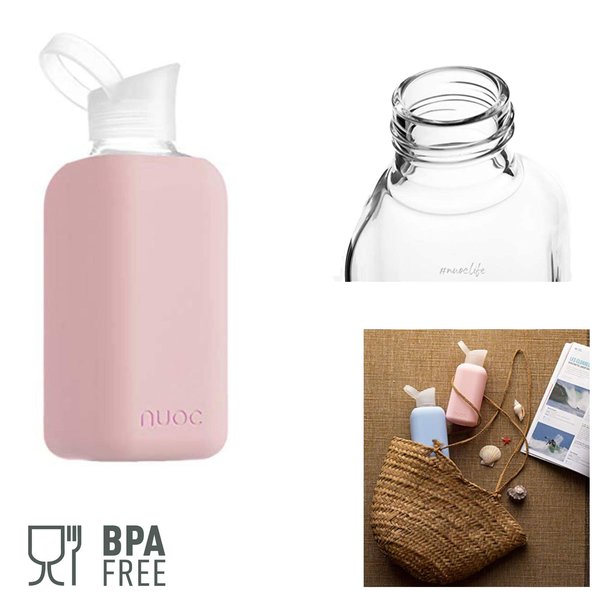 NUOC - Liv XL-Light Pink Trinkflasche, Hellrosa, 800ml