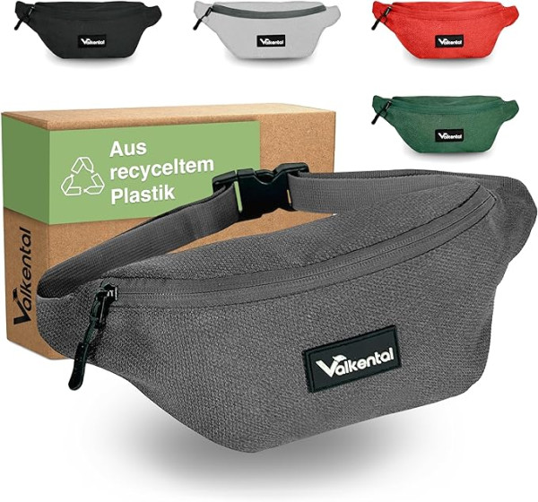 Valkental - Nachhaltige Bauchtasche aus Recyceltem Plastik Sling Bag