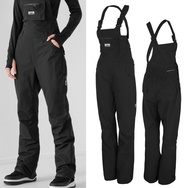 NEODRY 15.000 - Damen Ski - und Snowboardhose Membran mit Trägern, schwarz