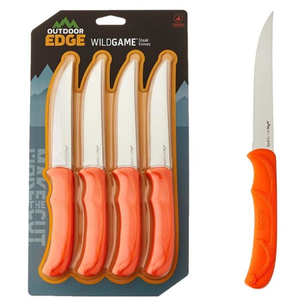 Outdoor Edge – Wild Game Knives Messer Outdoormesser, orange 4 Stk. 21,6 cm