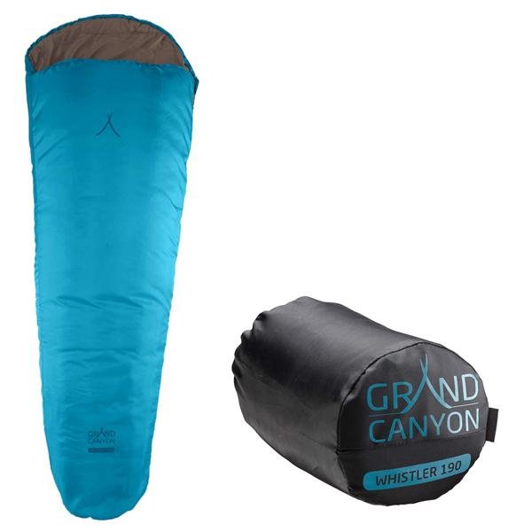 Grand Canyon Whistler - Mumienschlafsack für den Sommer, Ultraleicht und kompakt, blau