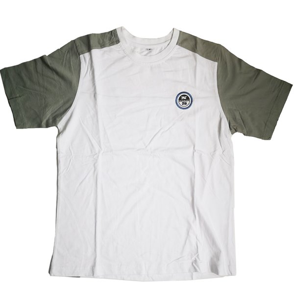 North Sails - Logo T-Shirt Herren Shirt - blau weiß grau