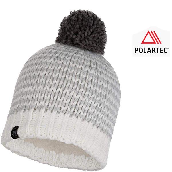 Buff Primaloft Mütze Hat Wintermütze dicke Wollmütze, weiß grau