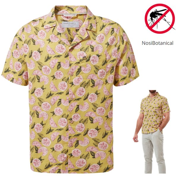 Craghoppers - NB Pasport SS Shirt Herren Nosibotanical Hemd, gelb
