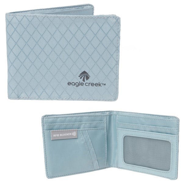 Eagle Creek - RFID International Bi-Fold Wallet- Geldbeutel - Geldbörse - Brieftasche - hellblau