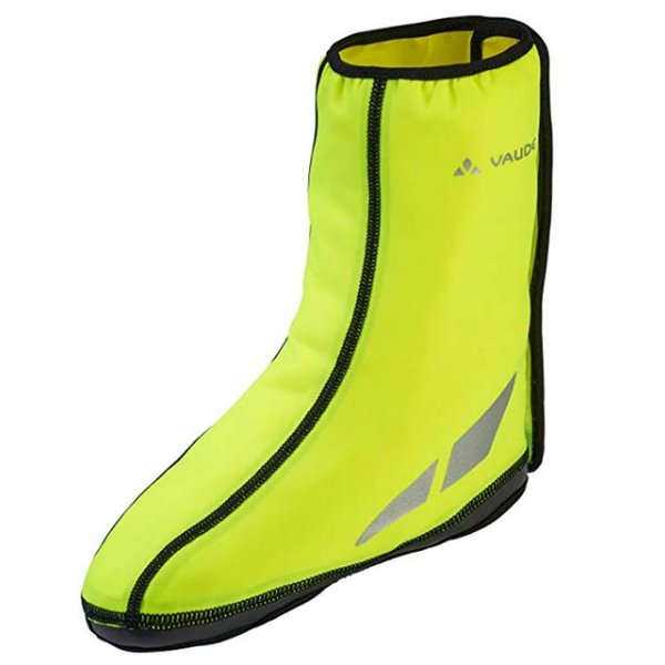 VAUDE Shoecover Wet Light III, wasserdichter Überschuh für Radsport, neon gelb, 36-39 EU