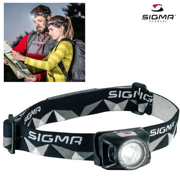 SIGMA - Stirnlampe HEADLED II mit 4 Leuchtmodi - Boost mit 180 Lumen