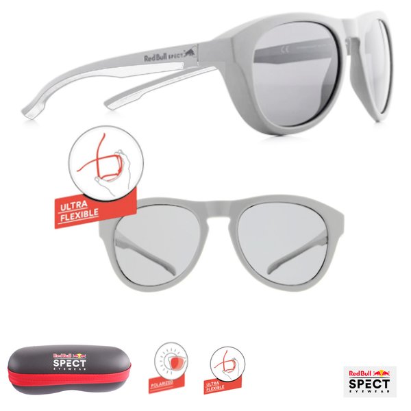 RED BULL Spect - polarisierte Sonnenbrille KINGMAN flexible Sportbrille, grau
