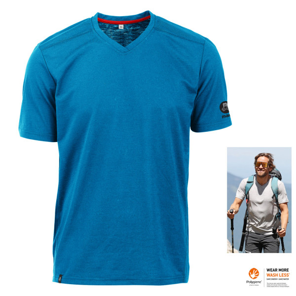 Maul - Mike FRESH 2 - Herren T-Shirt Wandershirt, blau