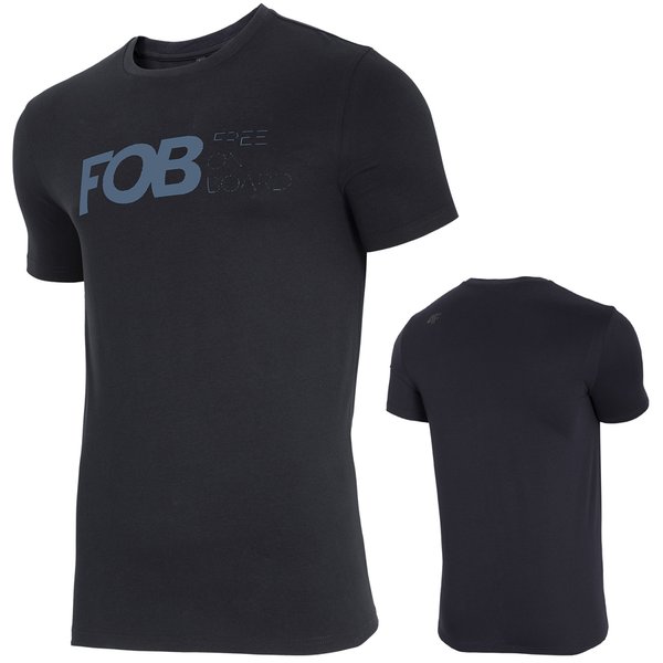 FOB - Herren T-Shirt Baumwolle Free on Board, navy