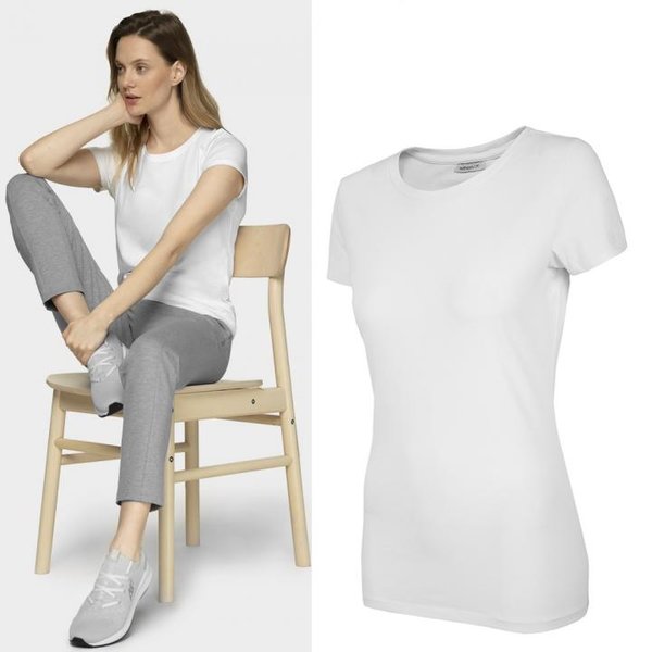 Outhorn - Damen Basic T-Shirt- weiß