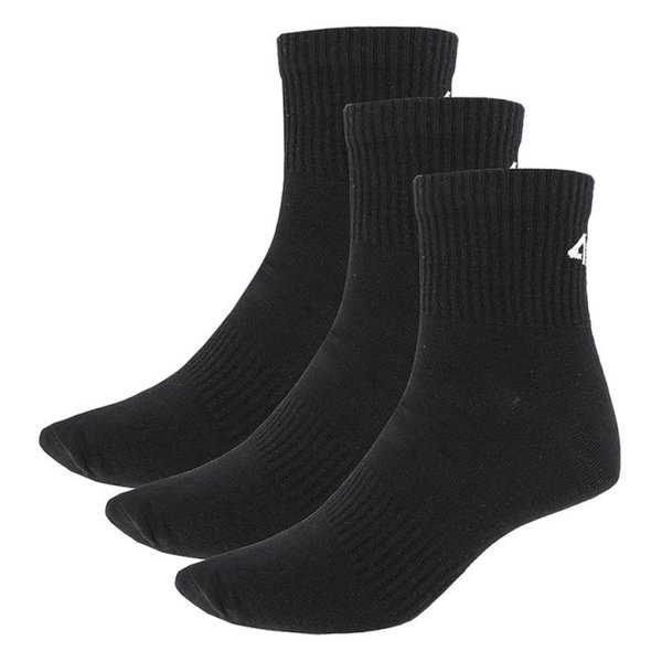4F - 3er Pack Socken - Herren Sportsocken - schwarz