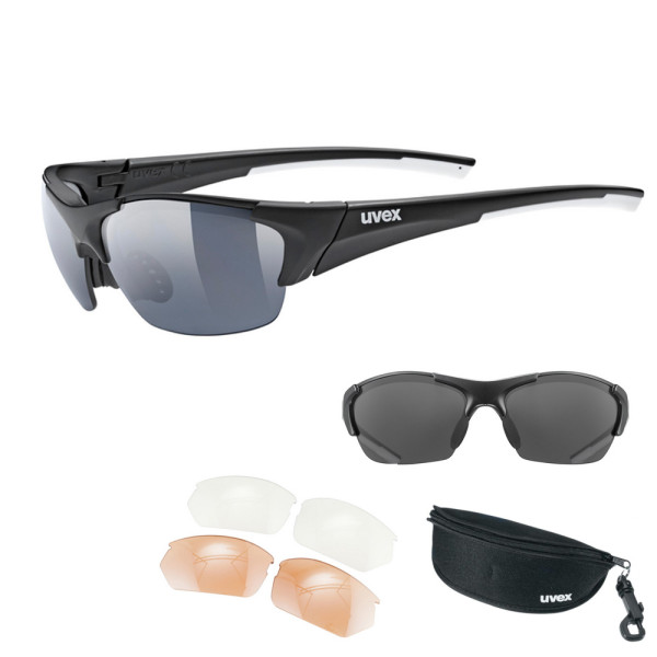 UVEX - Sport- Sonnenbrille blaze III Sportbrille mit Wechselgläsern