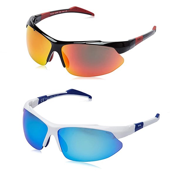 INVU - funktionelle Sport- Sonnenbrille - mit 2 Paar Wechselgläsern