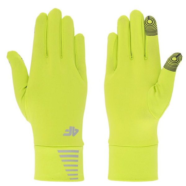 4F - Sport TouchScreen gloves - Sporthandschuhe, neon gelb grün