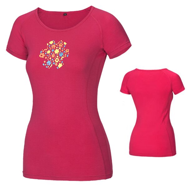 OCUN - Bamboo Meadow T-Shirt - Damen-Funktions-T-Shirt aus Bambusfaser - pink