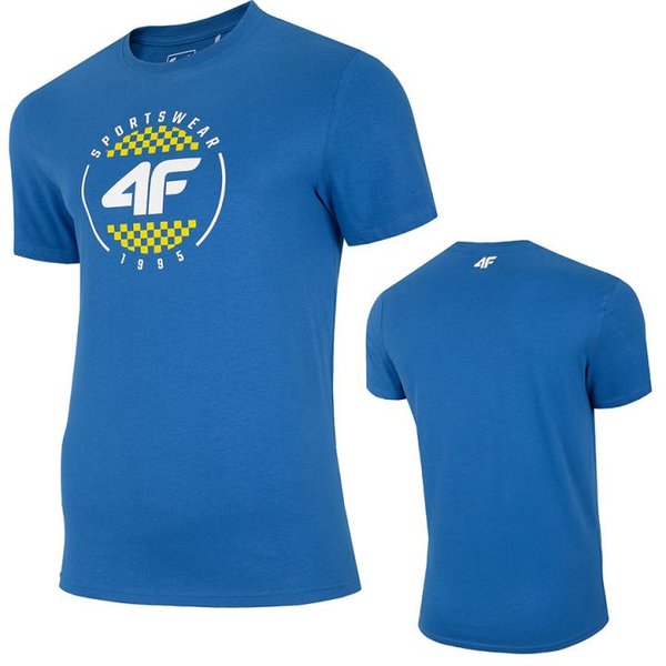 4F - Sports Wear - Herren Basic T-Shirt - blau
