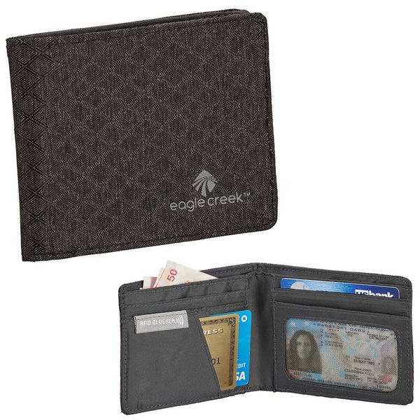 Eagle Creek - RFID International Bi-Fold Wallet- Geldbeutel - Geldbörse - Brieftasche - dunkelgrau