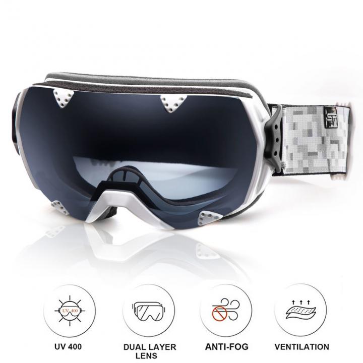 Skibrille Dual Lens Snow Snowboardbrille Anti Fog UV400 Sonnenbrille SportBrille 