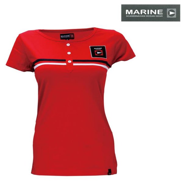 Marine Gear - Button - Damen T-Shirt - rot