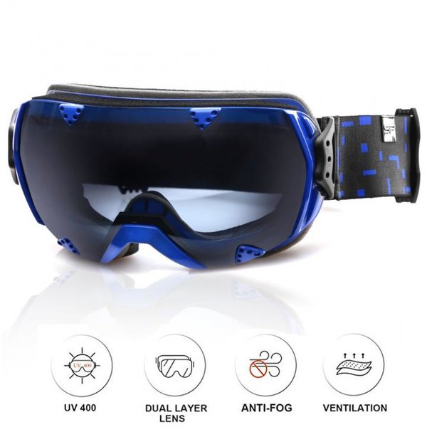 SPOKEY - RED ROCK Skibrille Snowboard Brille UV-Schutz Schneebrille - Anti-Fog - blau