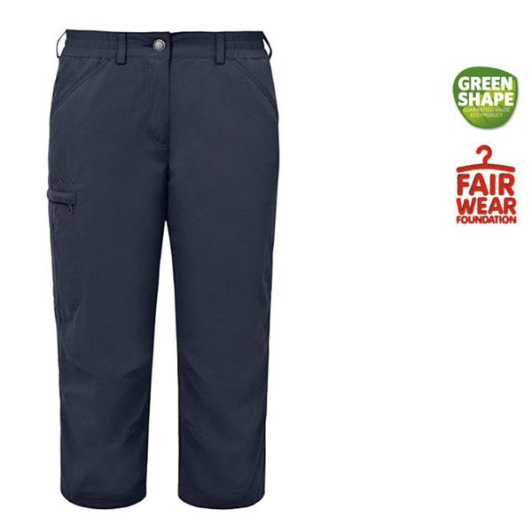 VAUDE Damen Women's Farley Capri Pants Iv Hose Outdoorhose, navy 44 XL