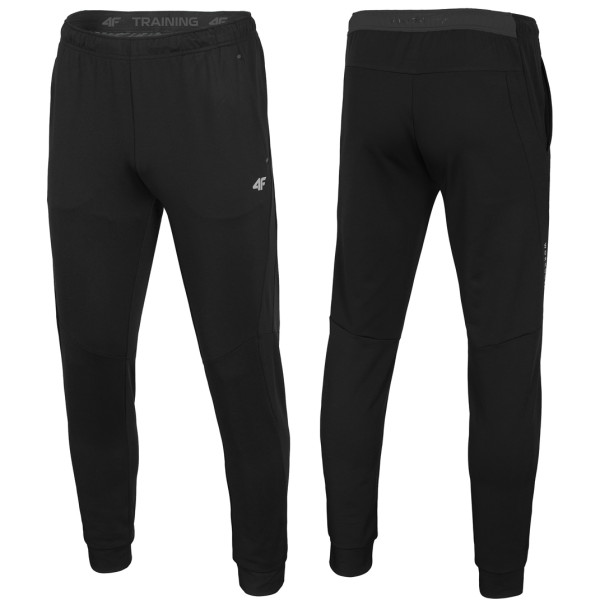4F - hochwertige Herren Sweat Jogginghose Sporthose, schwarz