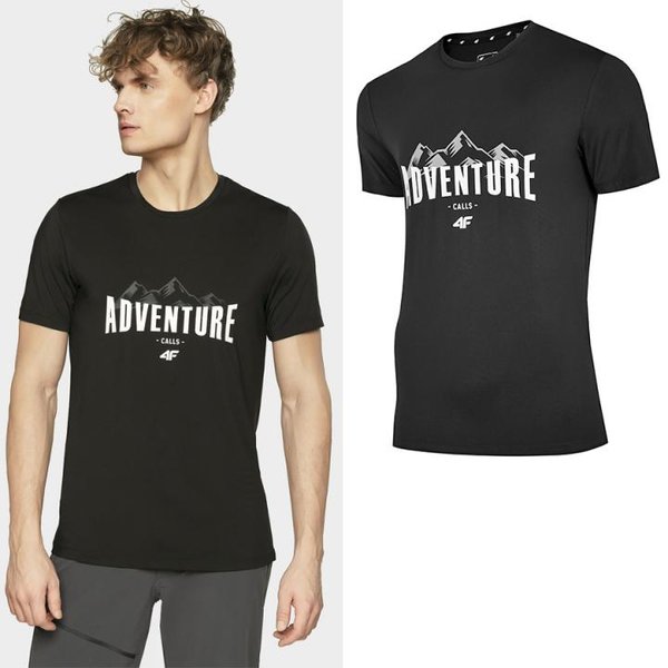 4F - Adventure - Herren Outdoor T-Shirt - schwarz