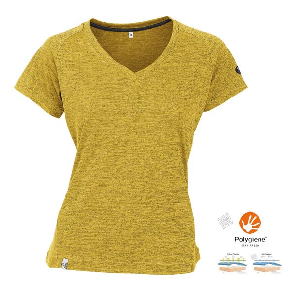 Maul - Damen T-Shirt Ridnaun Fresh, gelb
