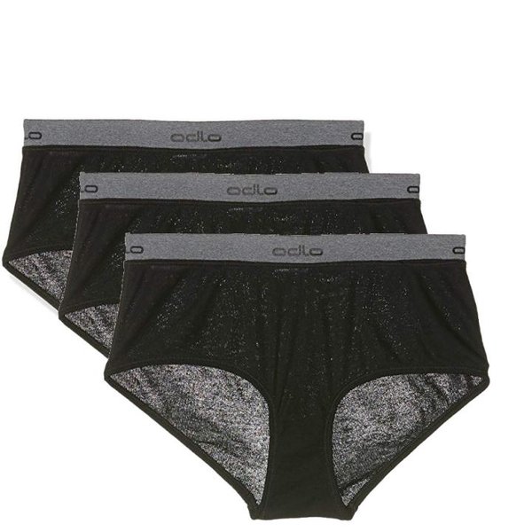 Odlo Damen Panty Light 3 Pack Unterhose Sports Underwear - schwarz - M/38