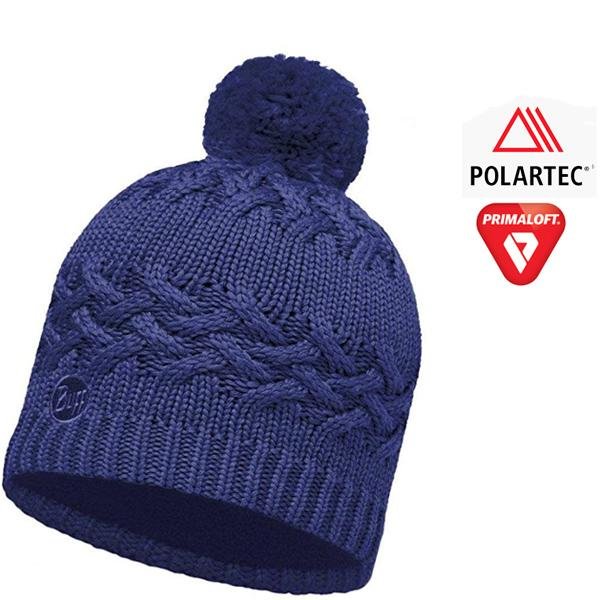 Buff Mütze Knitted SAVVA Polar Hat Wintermütze Primaloft, blau