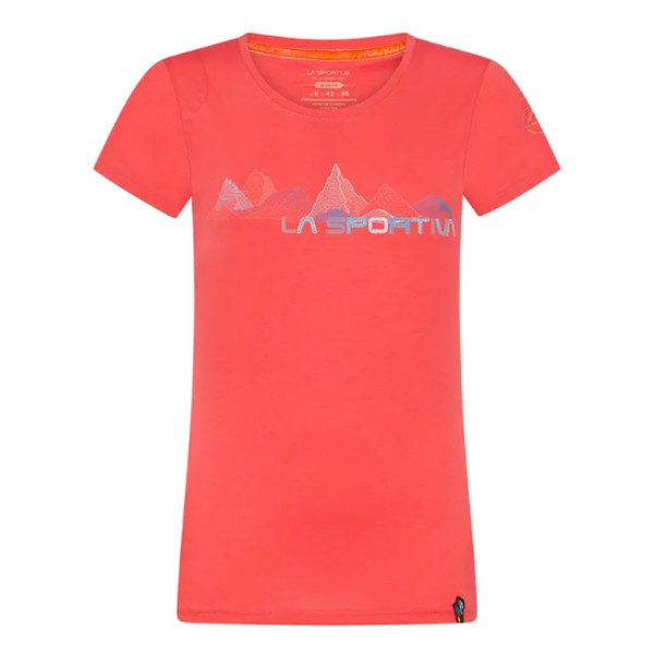 LA SPORTIVA Damen Peaks T-Shirt, Sportshirt, Hibiscus rot