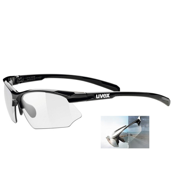 UVEX - Sportsonnenbrille 802 vario - black