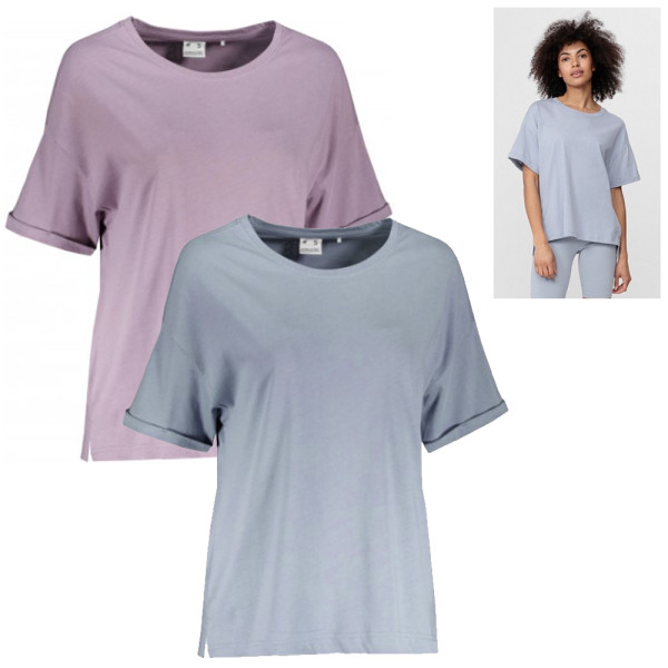 4F - Damen T-Shirt Baumwolle legeres Shirt