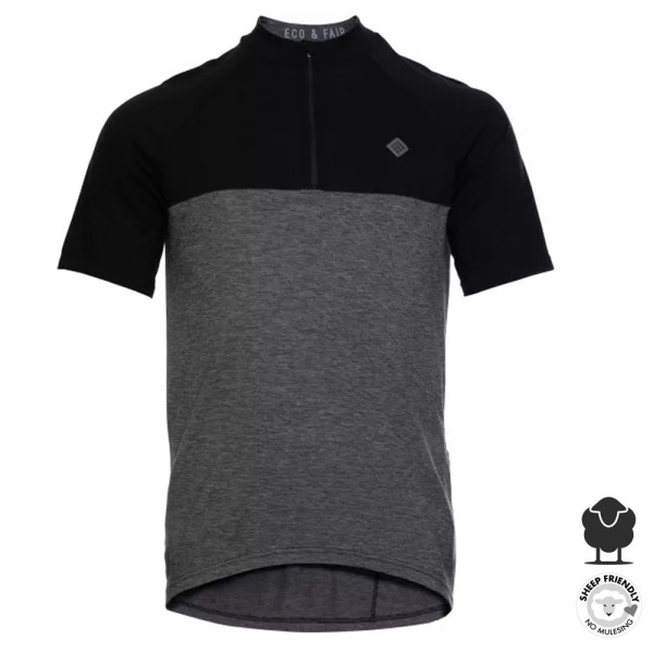 TRIPLE2 - SWET nul - Merino Tencel Jersey Herren Rad Shirt, black