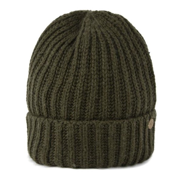 Craghoppers - warme Wintermütze in Strickoptik mit Microfleece Futter - Riber Hat - grün