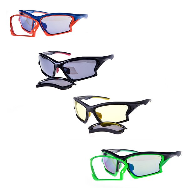 INVU - funktionelle Sport- Sonnenbrille - mit Wechselgläsern