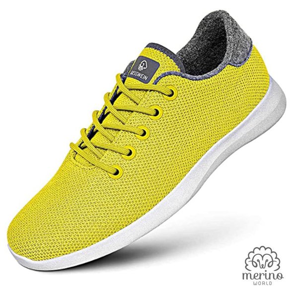 GIESSWEIN - Merino Wool Knit - atmungsaktive Sneaker aus 100% Merino Wolle, gelb