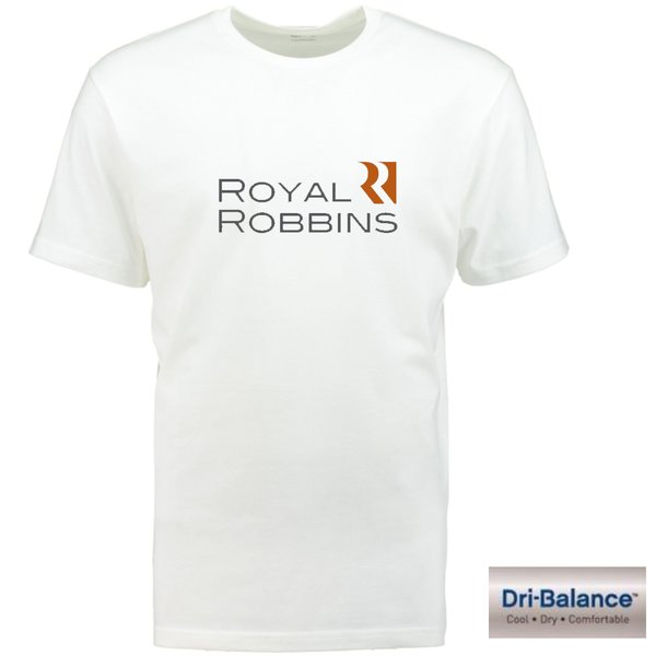 Royal Robbins - Herren kurzarm T-Shirt Dri-Balance, weiß