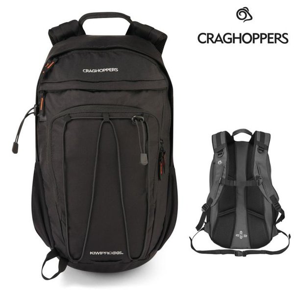 Craghoppers - KiwiPro 30 Liter Rucksack - funktioneller Daybag - College/Tagesrucksack - schwarz