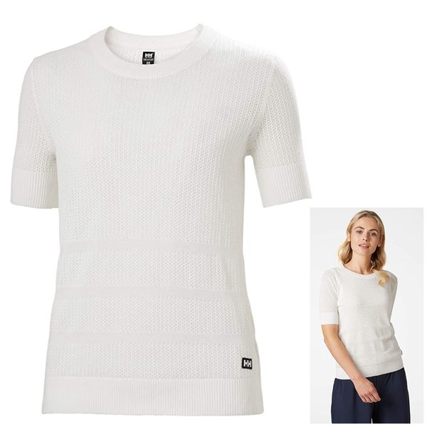 Helly Hansen - Damen Top Thalia Knit T-Shirt Longshirt Pullover, weiß