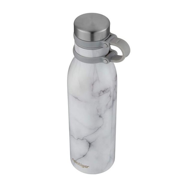 Contigo - Matterhorn - Kalt/Warm Trinkflasche - weißer Marmor