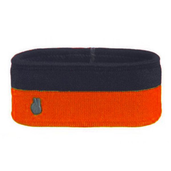Seger - Strick-Fleece Stirnband - navy orange