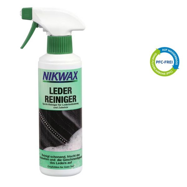 NIKWAX - LEDER Reiniger LEATHER Cleaner - Sprüh Reiniger für Lederartikel - 300ml