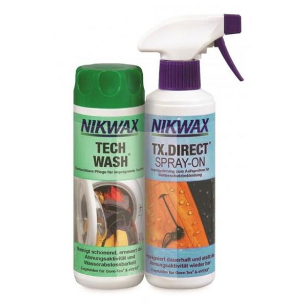 NIKWAX - Doppelpack TX.DIRECT Spray-On und Tech Wash - Wasmittel + Imprägnierung