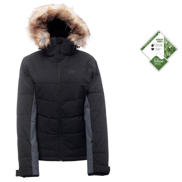 2117 of Sweden - Damen ECO KALLAND Jacket - Winterjacke wattiert Skijacke, schwarz