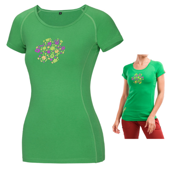 OCUN - Bamboo Meadow T-Shirt - Damen-Funktions-T-Shirt aus Bambusfaser, grün